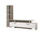 Hanah Home Mueble de TV Şimal - Blanco y Cordoba